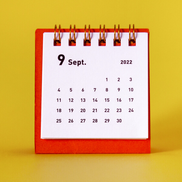 Antennista Milano Ferie Estive - Calendario di Settembre