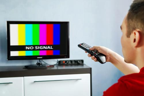 Assenza segnale tv: no signal