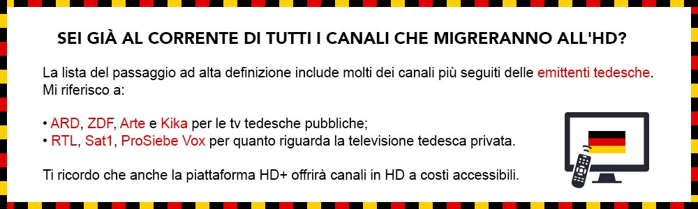 Canali tv tedeschi in Italia Canali tv tedeschi in Italia
