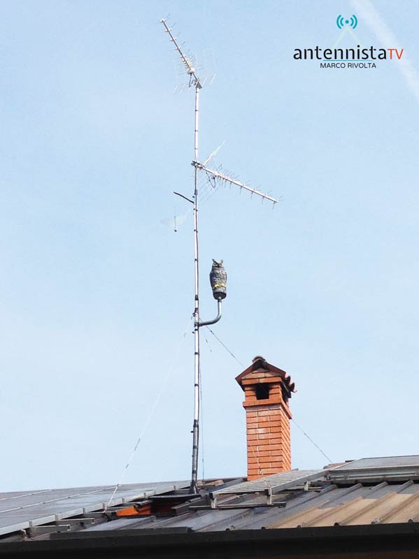 Installazione impianto antenna digitale terrestre con gufo