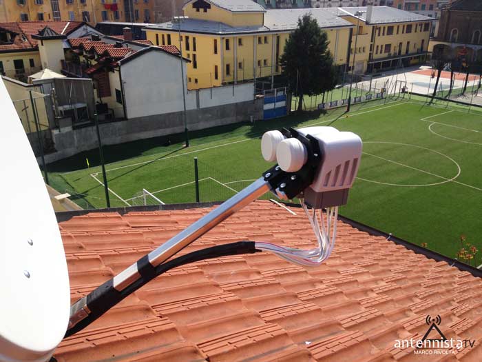 Realizzazione Impianto Tv Satellitare Ostello Milano 06
