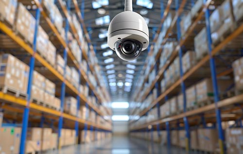 Kit di videosorveglianza per negozi Milano: magazzino