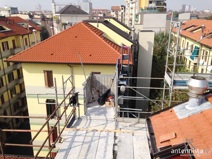 Realizzazione Impianto Tv Digitale Terrestre Centralizzato Cantieri Milano 02