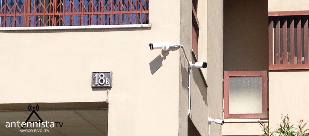 Impianto di videosorveglianza in un condominio a San Donato